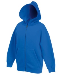 Classic Hooded Sweat Jacket Kids Kleur_W Royal Blue