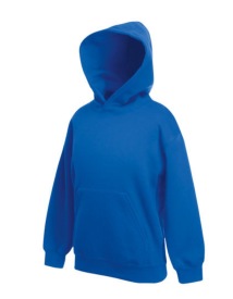 Premium Hooded Sweat Kids Kleur_W Royal Blue