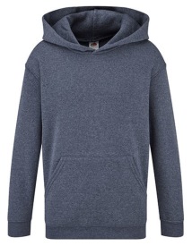 Classic Hooded Sweat Kids Kleur_W Heather Navy