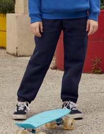 Kids Premium Elasticated Cuff Jog Pants Kleur_W Black