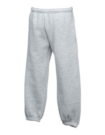 Kids Premium Elasticated Cuff Jog Pants Kleur_W Heather Grey