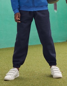 Kids Classic Elasticated Cuff Jog Pants Kleur_W Black