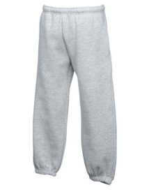 Kids Classic Elasticated Cuff Jog Pants Kleur_W Heather Grey