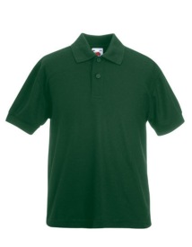 65/35 Kids polo Kleur_W Bottle Green
