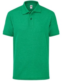 65/35 Kids polo Kleur_W Heather Green