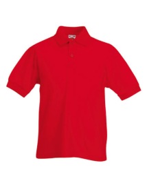 65/35 Kids polo Kleur_W Red