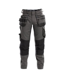 Flux 245gr Holsterzakkenbroek stretch+ kniezakken Kleur ANTRACIETGRIJS/ZWART