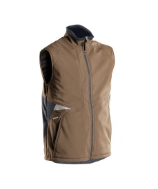 Fusion Softshell bodywarmer Kleur LEEMBRUIN/ANTRACIETGRIJS