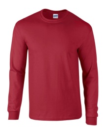 Ultra Cotton Long Sleeve T-Shirt 2400 Kleur CARDINAL RED