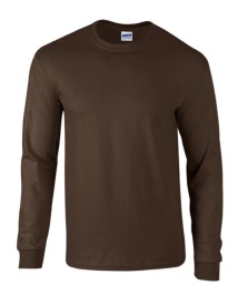 Ultra Cotton Long Sleeve T-Shirt 2400 Kleur DARK CHOCOLATE