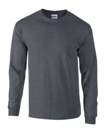 Ultra Cotton Long Sleeve T-Shirt 2400 Kleur Dark Heather