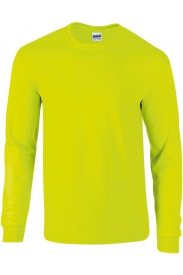 Ultra Cotton Long Sleeve T-Shirt 2400 Kleur SAFETY GREEN