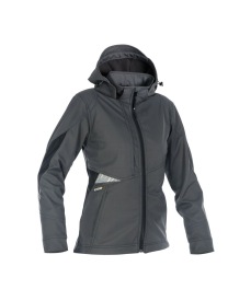 Gravity Women Softshell jas Kleur ANTRACIETGRIJS/ZWART