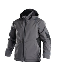 Gravity Softshell jas Kleur ANTRACIETGRIJS/ZWART