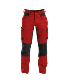 Helix 245gr Werkbroek met stretch Kleur ROOD/ZWART
