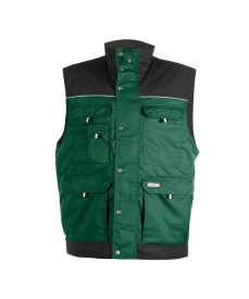 Hulst Tweekleurige bodywarmer Kleur FLESSENGROEN/ZWART