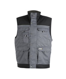 Hulst Tweekleurige bodywarmer Kleur CEMENTGRIJS/ZWART