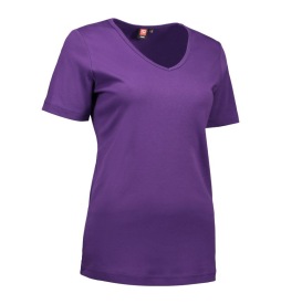 Ladies' interlock T-shirt | v-neck 0506 Kleur PURPLE