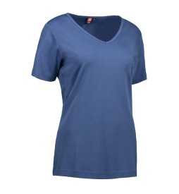 Ladies' interlock T-shirt | v-neck 0506 Kleur INDIGO