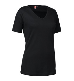 Ladies' interlock T-shirt | v-neck 0506 Kleur BLACK