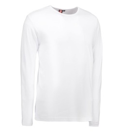T-SHIRT ID 518 INTERLOCK MEN LANGE MOUW Kleur WHITE