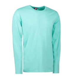 T-SHIRT ID 518 INTERLOCK MEN LANGE MOUW Kleur MINT