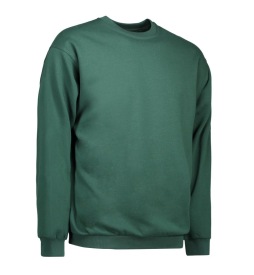ID 600 CLASSIC 290 GR SWEATER Kleur BOTTLE GREEN