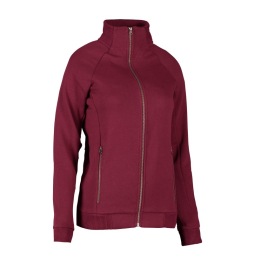 ID 629 FULL ZIP LADIES SWEATER Kleur BORDEAUX