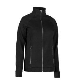 ID 629 FULL ZIP LADIES SWEATER Kleur BLACK