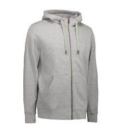 ID 638 CORE HOODIE FULL ZIP SWEATER Kleur GREY MELANGE