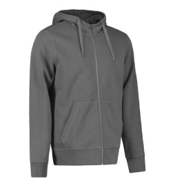 ID 638 CORE HOODIE FULL ZIP SWEATER Kleur SILVER GREY
