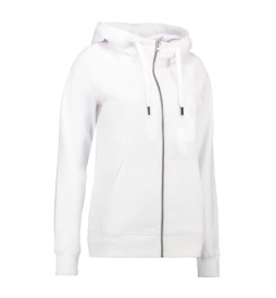 ID 639 CORE HOODIE FULL ZIP LADIES SWEATER Kleur WHITE