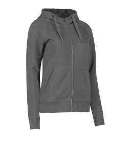 ID 639 CORE HOODIE FULL ZIP LADIES SWEATER Kleur SILVER GREY
