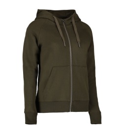 ID 639 CORE HOODIE FULL ZIP LADIES SWEATER Kleur OLIVE