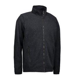 FLEECEJAS ID 847 GEBREID MEN Kleur CHARCOAL MELANGE