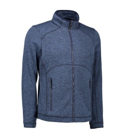 FLEECEJAS ID 847 GEBREID MEN Kleur NAVY MELANGE