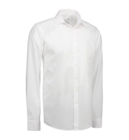Fine Twill - Long Sleeve Slim Fit Kleur WHITE