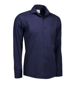 Fine Twill - Long Sleeve Slim Fit Kleur NAVY