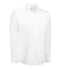 Fine Twill - Long-sleeved Modern Fit Kleur WHITE