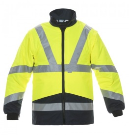 Pluto inner jacket  Signalisatie binnenjas Kleur FLUOGEEL/MARINEBLAUW