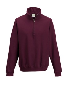 Sophomore 1/4 Zip Sweat Kleur BURGUNDY