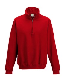 Sophomore 1/4 Zip Sweat Kleur FIRE RED