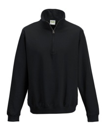Sophomore 1/4 Zip Sweat Kleur JET BLACK
