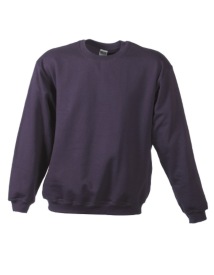 Round Sweat Heavy Kleur AUBERGINE