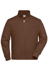 Workwear Sweat Jacket aqua XS Kleur BROWN
