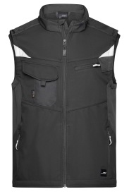 Workwear Softshell bodywarmer JN845 Kleur BLACK/BLACK