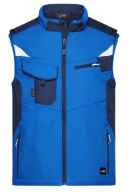 Workwear Softshell bodywarmer JN845 Kleur royal/navy