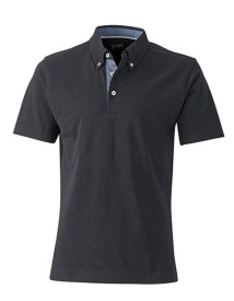 Men?s Plain Polo Kleur BLACK