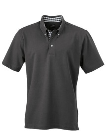 Men?s Plain Polo Kleur GRAPHITE (SOLID)