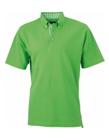Men?s Plain Polo Kleur LIME GREEN